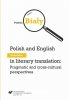 Polish and English diminutives in literary translation: Pragmatic and cross-cultural perspectives (EBOOK PDF) 
