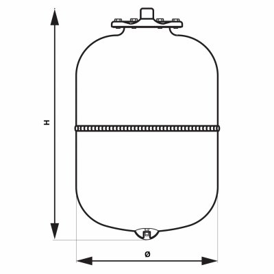 Naczynie przeponowe CO Ferro 12L