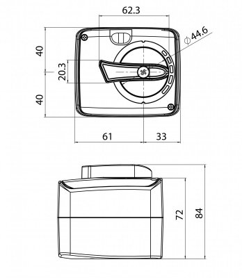 Siłownik zaworu mieszającego Diamond Ergonomic