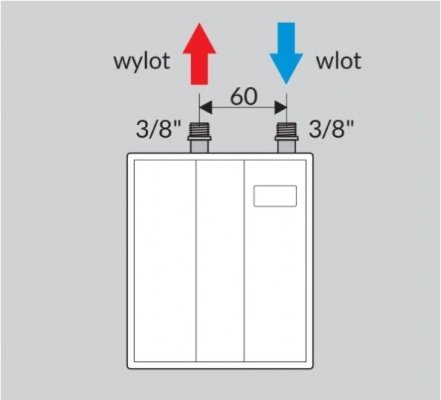 Przepływowy ogrzewacz wody WIJAS Perfect 4,5 kW