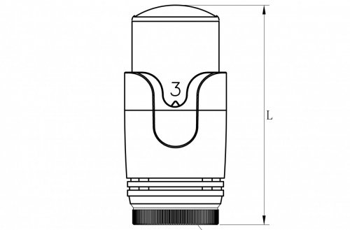 Głowica termostatyczna model 404 chrom  