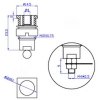 Gniazdo panelowe bezp. 4mm GLP301-BK 32A CAT II 1000V czarny