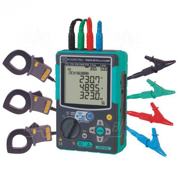 KEW6305-01 Analizator mocy + 3 cęgi 8125 500A