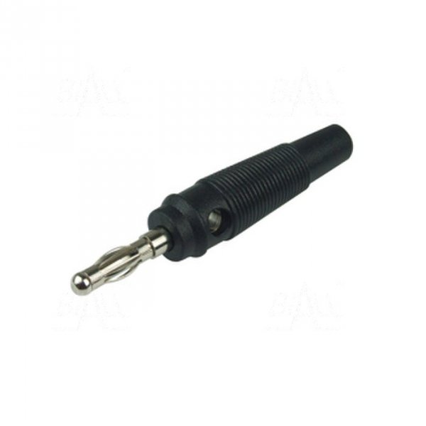 Wtyk banan 4mm WB411-BK 50V=/30V~ 24A czarny