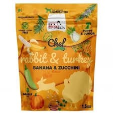 Syta Micha Sucha karma dla szczeniąt Królik i indyk, banan i cukinia 1.5kg