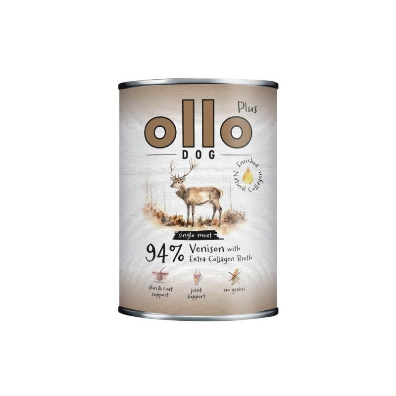 Ollo Plus Kolagen Jeleń 400g Karma Mokra Dla Psa