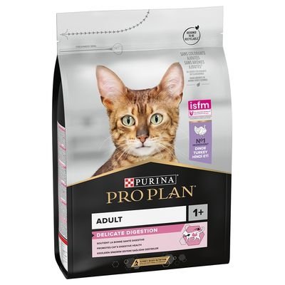 PRO PLAN Adult DELICATE DIGESTION karma dla kotów dorosłych z wrażliwym układem pokarmowym - bogata w Indyka, 10kg