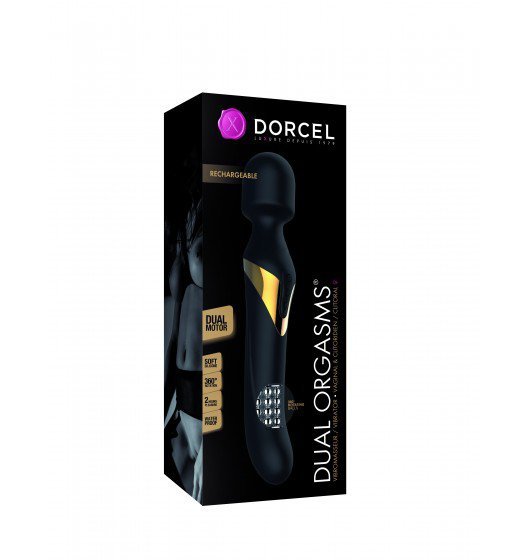 Marc Dorcel Dual Orgasms - masażer do ciała, czarno-złoty