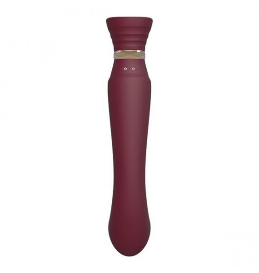 Zalo Legend Queen Set G-Spot Pulse Wave Vibrator Wine Red - wibrator do punktu G, wiśniowy