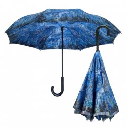 Monet Lilie wodne i wierzby parasol odwrotny automat Galleria