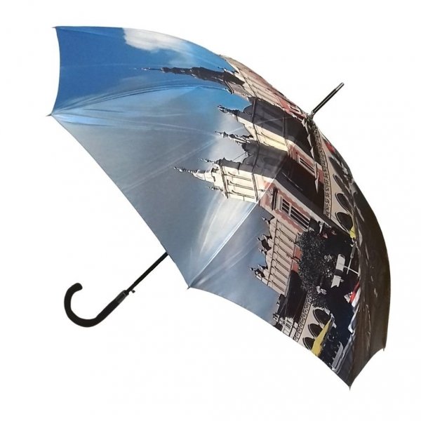 Kraków parasol długi automatyczny satyna