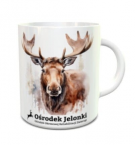 Jelonkowy kubek z łosiem 