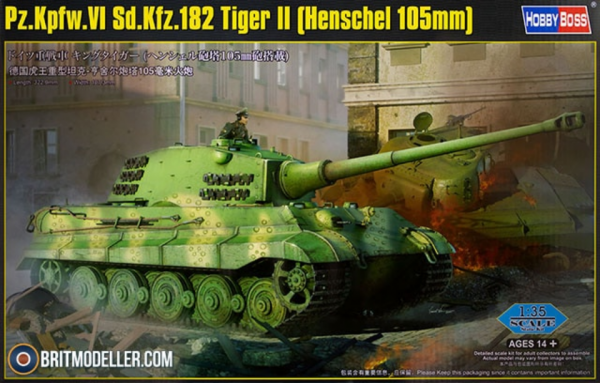 Hobby Boss 84559 1/35 Pz.Kpfw. VI Sd.Kfz. 182 Tiger II (Henschel 105 mm)