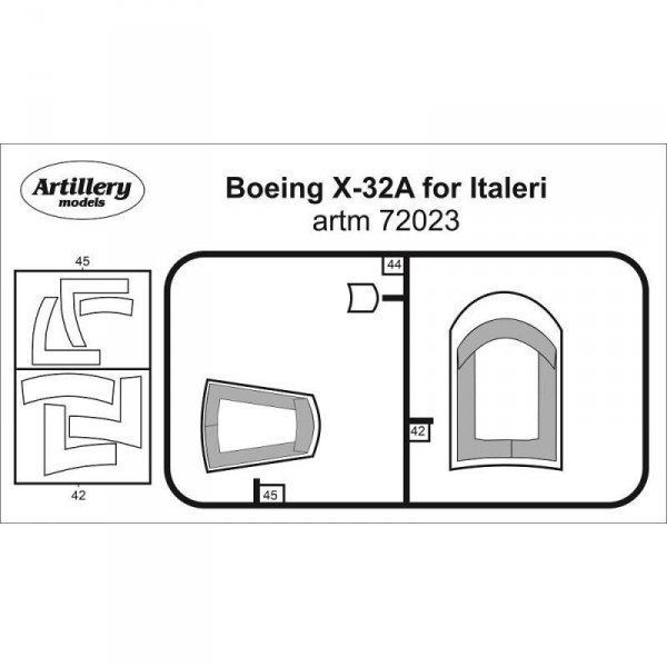 Fly ARTM72023 Boening X-32A for Italeri  maska 1/72