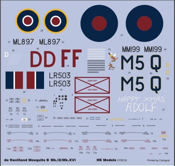 HK Model 01E16 de Havilland Mosquito B Mk.IX/Mk.XVI 1/32 