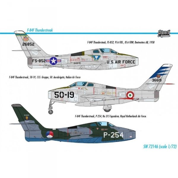 Sword 72146 F-84F Thunderstreak 1/72