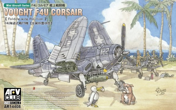 AFV Club AR14408 F4U Corsair ( Folding-wings ) 1/144