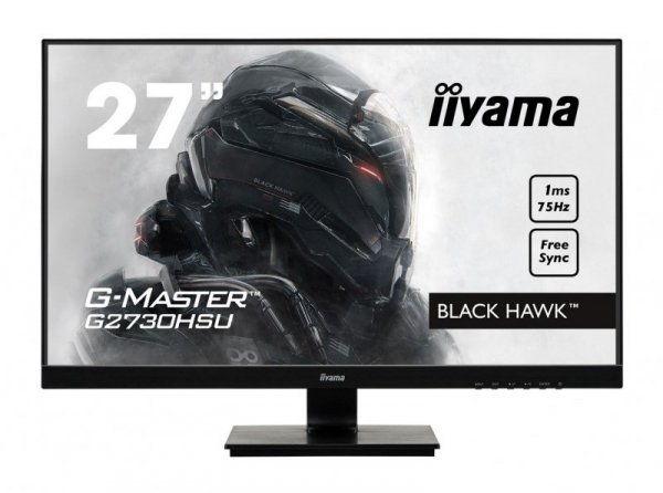 Monitor IIYAMA G-Master Black Hawk G2730HSU-B1 (27&quot;; TN; FullHD 1920x1080; DisplayPort, HDMI, VGA; kolor czarny)