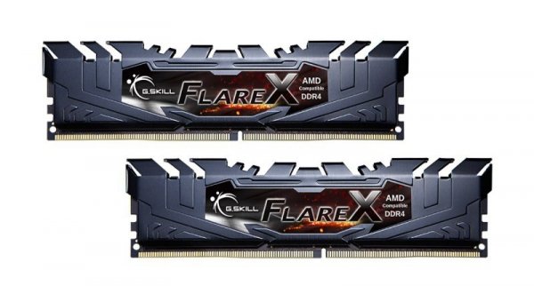 Zestaw pamięci G.SKILL FlareX AMD F4-3200C14D-32GFX (DDR4 DIMM; 2 x 16 GB; 3200 MHz; CL14)