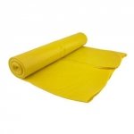 Worki na śmieci LDPE, żółte, 120L, 25 sztuk