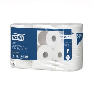 Papier toaletowy Tork Premium 3-warstwowy 34.7m do dozownika z automatyczną zmianą 42 rolki [110317]