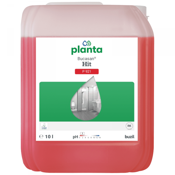 Ekologiczny środek do codziennego mycia sanitariatów Buzil Planta Bucasan Hit P921, 10l