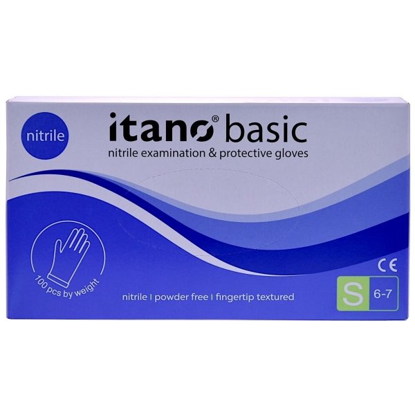 Rękawiczki nitrylowe bezpudrowe Itano Basic EG01 rozm. L diagnostyczne 100 szt. 