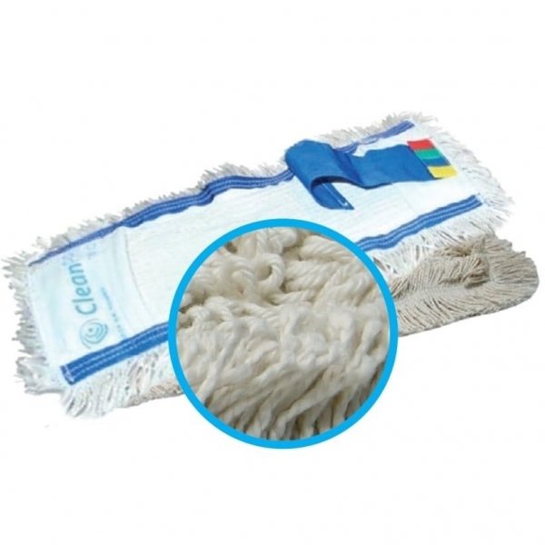 Mop płaski CleanPRO MOP 04 kieszeniowy z tasiemką 40cm