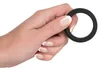 Black Velvets pierścień anatomiczny duży 3,8 cm czarny silikonowy
