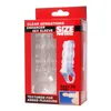 XR Brands Crystal Sleeve elastyczna osłona intymna TPR 11,4 cm przezroczysta