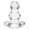 Perfect Fit Double Tunnel Plug XL Przezroczysty - Anatomiczna zatyczka tunelowa XL