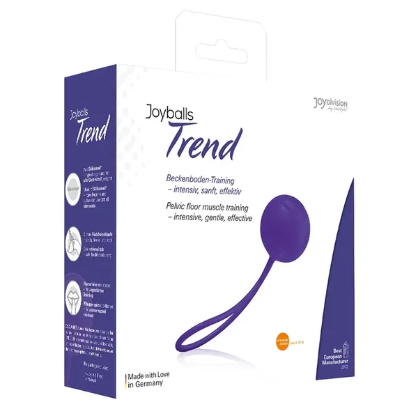 Joydivision Joyballs Trend Single Violet - kulka treningowa Silikomed 3,5cm