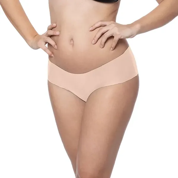 Bye Bra Invisible Hipster 2-Pack Nude & Black L - Bezszwowe majtki niewidoczne