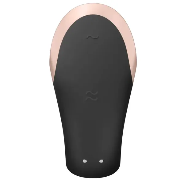 Satisfyer Double Love Black - model dla par, sterowanie aplikacją i pilotem