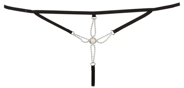 Cottelli Collection Stringi Strappy z Srebrnymi Ozdobami M/L