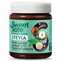 Krem kakaowo-orzechowy, słodzony stewią Sweet&Safe 220g.
