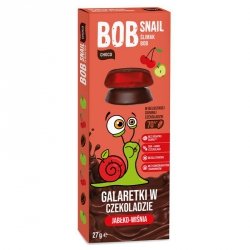 Bob Snail jabłko-wiśnia w ciemnej czekoladzie belgijskiej 27g