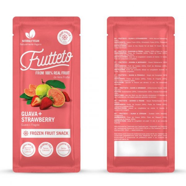 Lody sorbetowe do zamrożenia Truskawka - Guawa Frutteto 5x50g