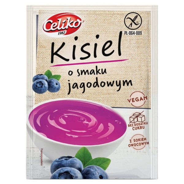 Kisiel jagodowy bez glutenu Celiko, 40g