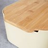 CHLEBAK Z DESKĄ BAMBUSOWĄ KREMOWY 259303
