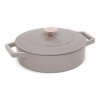 GARNEK ŻELIWNY 26cm PŁASKI BERLINGER HAUS BH-6527 TAUPE