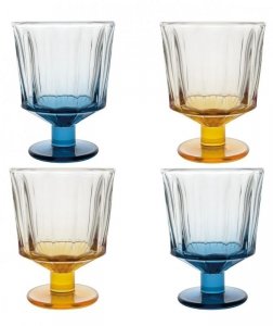 City Kieliszki Kolorowe 220 ml, 4 szt.