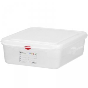Pojemnik spożywczy GN 1/2 z etykietą pokrywką 12.5 l 325x265x200 mm