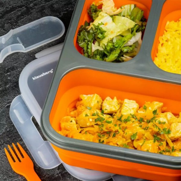 SILIKONOWY SKŁADANY LUNCH BOX KLAUSBERG KB-7024