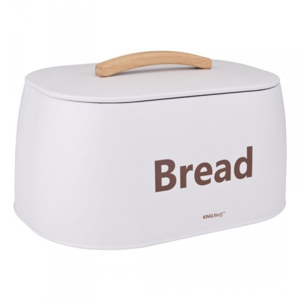 CHLEBAK POJEMNIK STALOWY NA PIECZYWO KINGHOFF KH-1947 BIAŁY