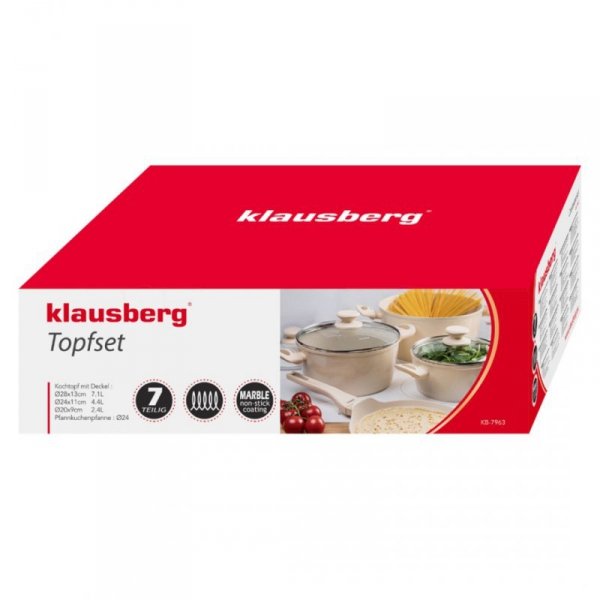 ZESTAW 7 ELEM. GARNKÓW MARMURKOWYCH KLAUSBERG KB-7963