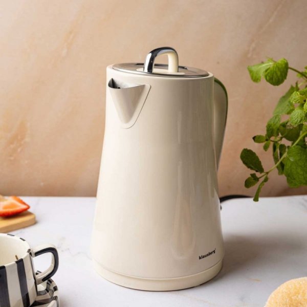 CZAJNIK ELEKTRYCZNY 1,7L KLAUSBERG KB-9016 KREMOWY