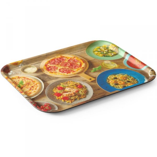 Taca antypoślizgowa do serwowania tasty pizza pasta 330 x 430 mm - Hendi 508015