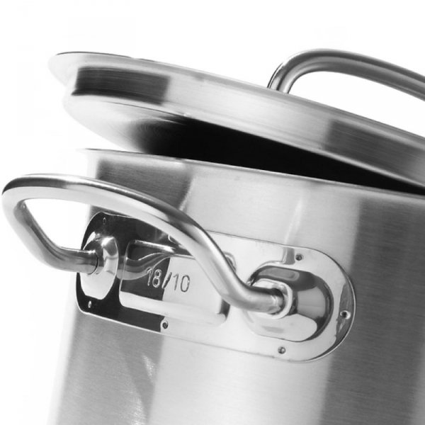 Garnek niski Kitchen Line z pokrywką 7.3 l śr. 280 x 120 h - Hendi 836033