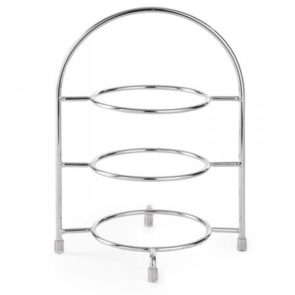 Stojak ekspozytor na 3 talerze o śr. 27 cm stalowy - Hendi 425473